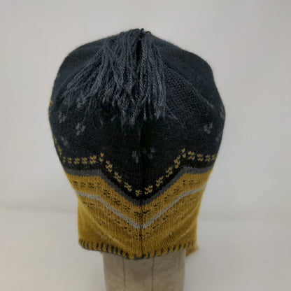 NCAA Men's Purdue Boilermakers Knit Beanie Hat Black Gold Embroidered Logo