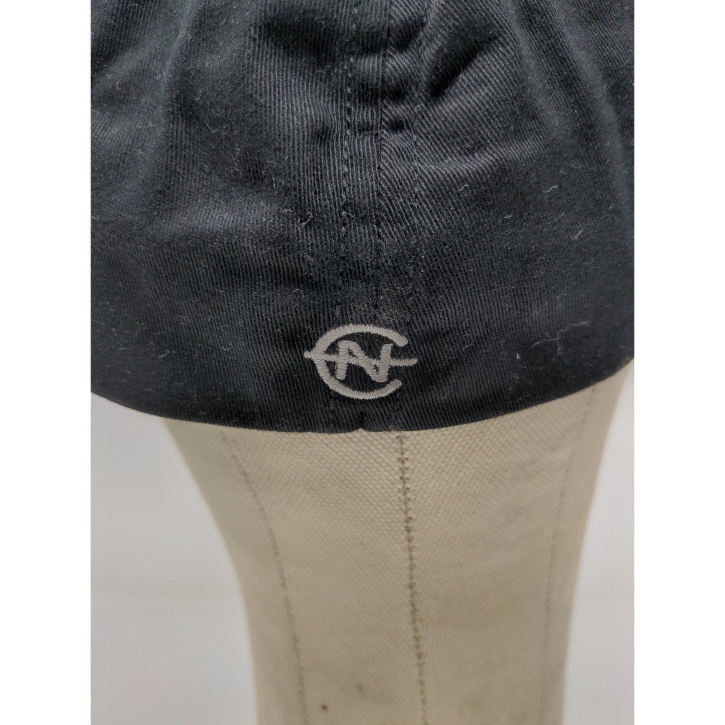 Nautica Competition Fitted Hat Size L/XL Black Embroidered Spell Out