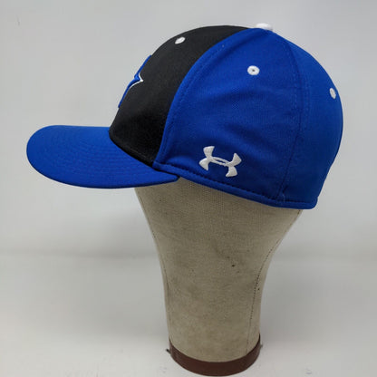 Under Armour MLB Houston Astros Fitted Hat Blue Black Small Embroidered Logo