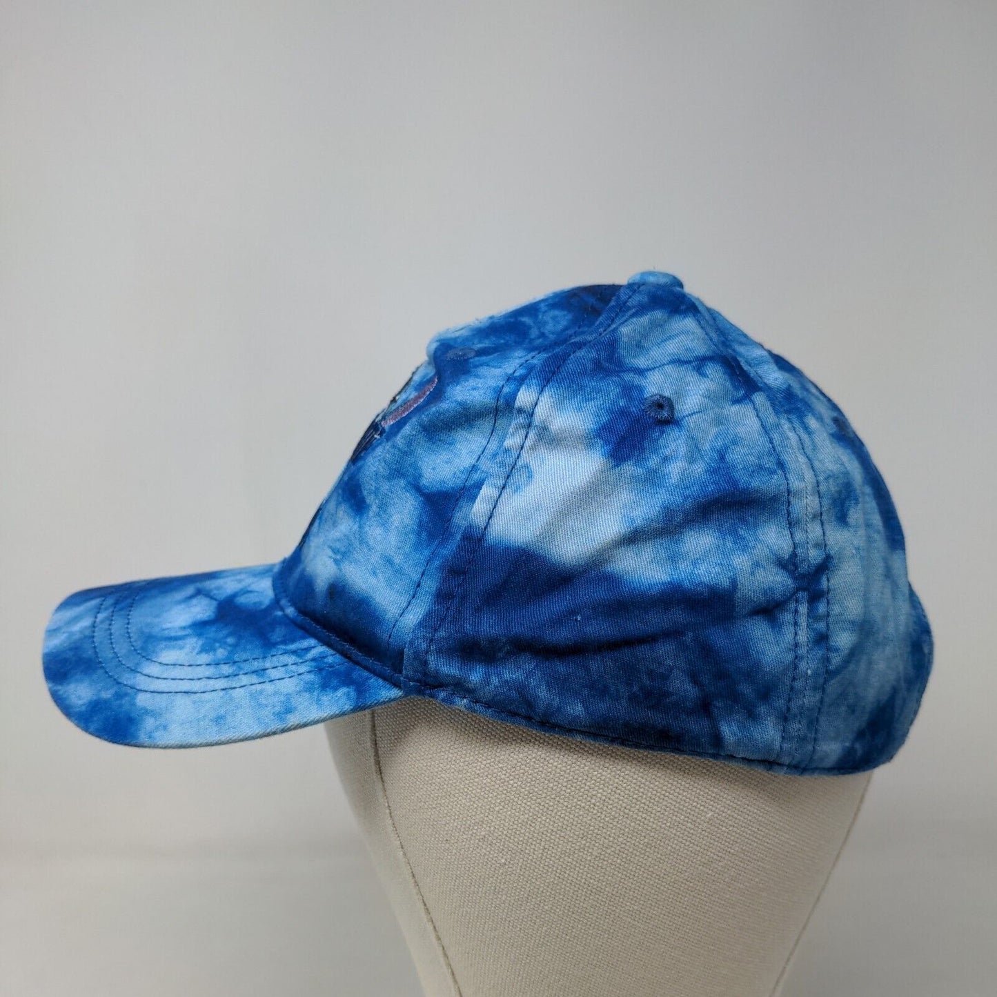 Stitch Men's Slideback Hat Blue Tie Dye Embroidered Logo Vent Holes