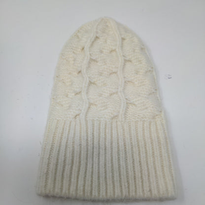 Old Navy Cable Knit Beanie Toboggan Hat Acrylic/Nylon Blend One Size Cream