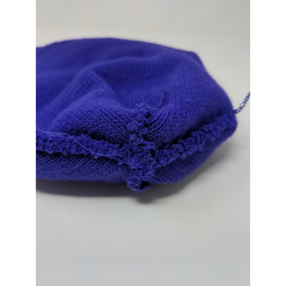 Bulldogs Knit Ski Cap Beanie Hat Purple Toboggan Cap Spell Out