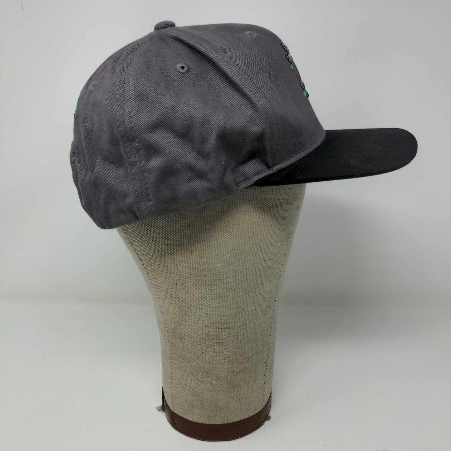 Notre Dame Fighting Irish Snapback Hat Gray Black OSFA Embroidered Logo Clover