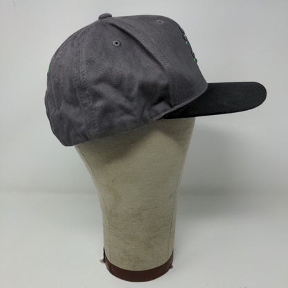 Notre Dame Fighting Irish Snapback Hat Gray Black OSFA Embroidered Logo Clover