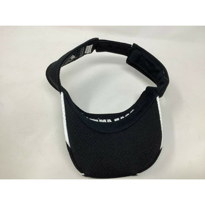 Road America Augusta Sportswear Visor Black & White Size Adult Hook & Loop