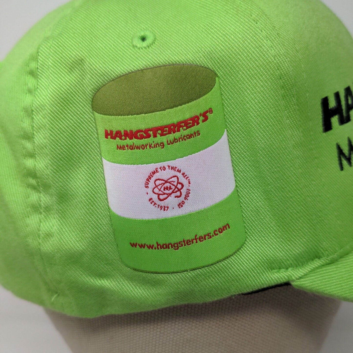 Hangsterfers Metalworking Lubricants Baseball Cap Embroidered Green Flexfit L/XL