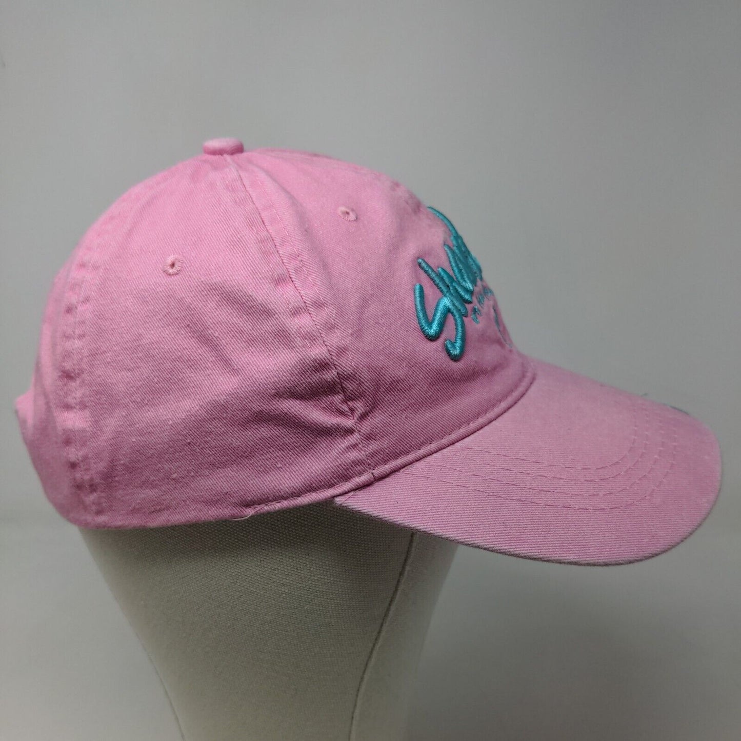 Lucky 7 Women's Strapback Hat Pink Adjustable Embroidered Sharky's Venice FL