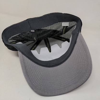 Vaughan Men's Fitted Hat Gray Size L/XL Embroidered Logo Cotton Blend