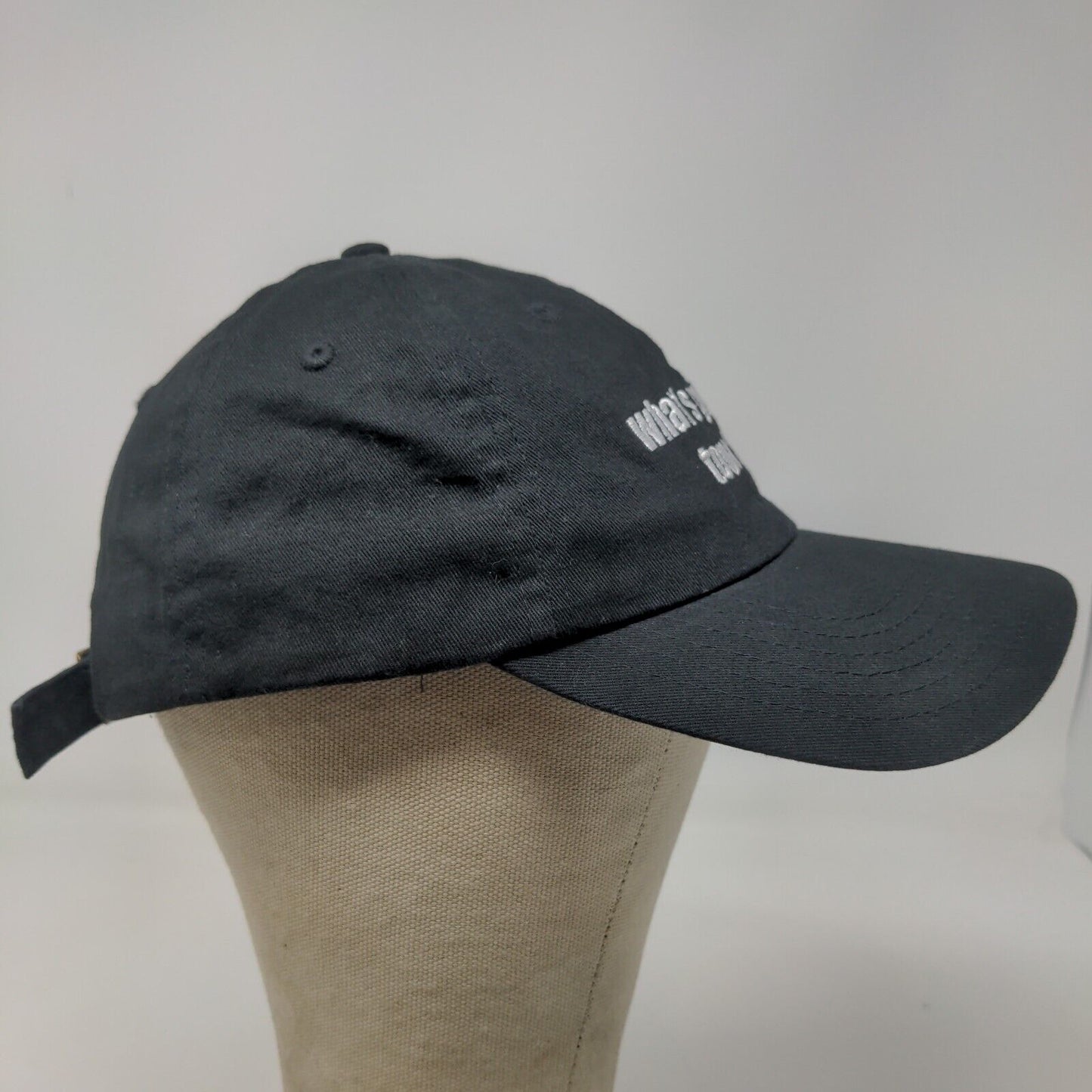 Big X Men's Slideback Hat Black Adjustable What's Going On Tour 2019 Embroidered