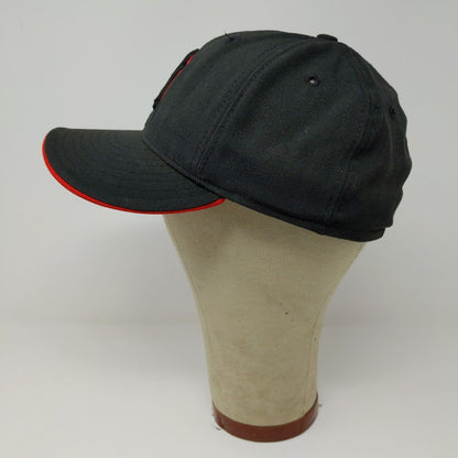 New Era 59Fifty MLB New York Yankees Black Red Baseball Cap Hat Size 7 1/8 Logo