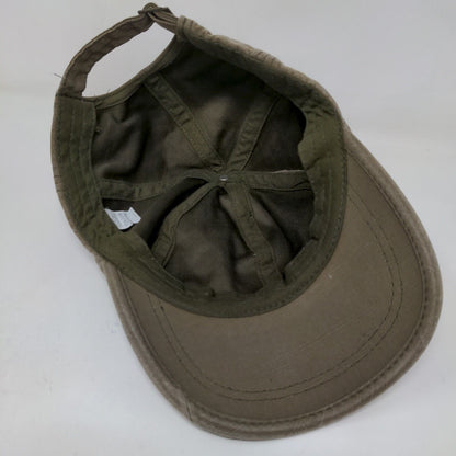 Unbranded Men's Slideback Hat Tan Adjustable Tag Logo Classic Cotton Blend