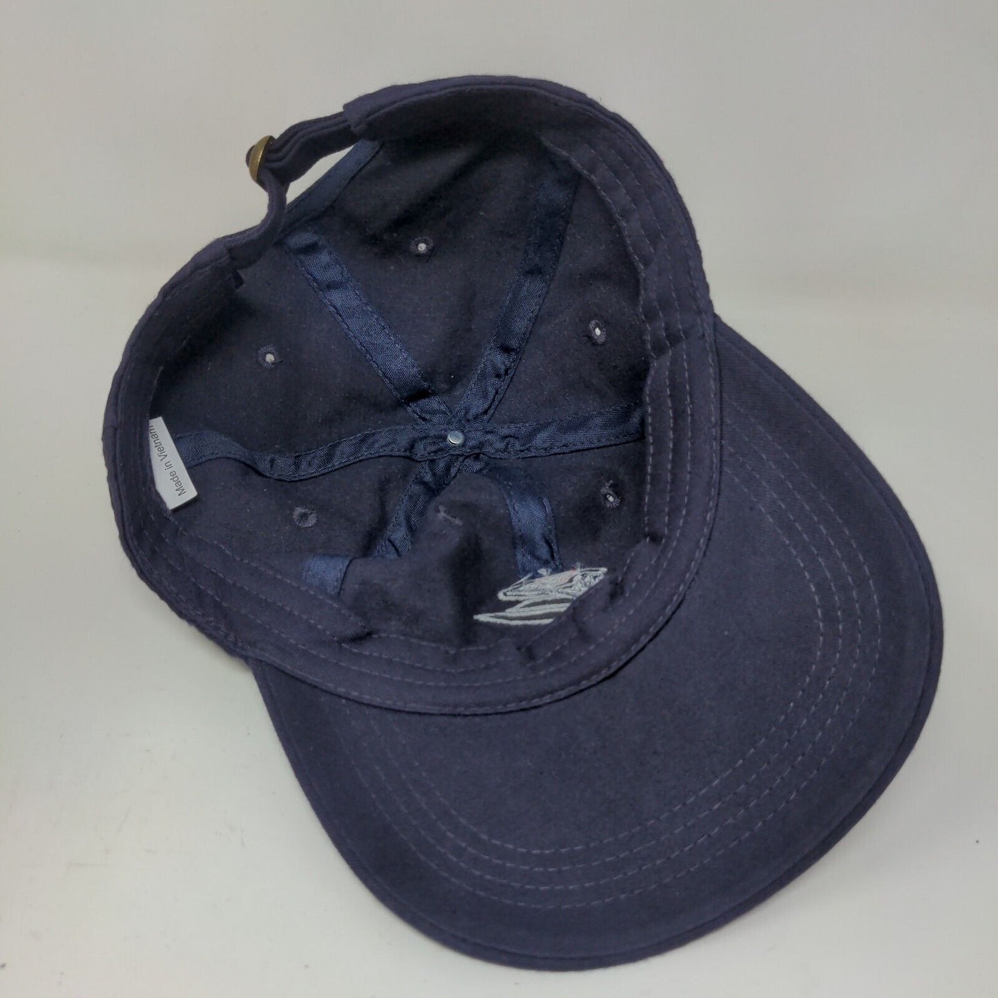 Unbranded Men's Slideback Hat Blue Embroidered Patriotic Winter Logo