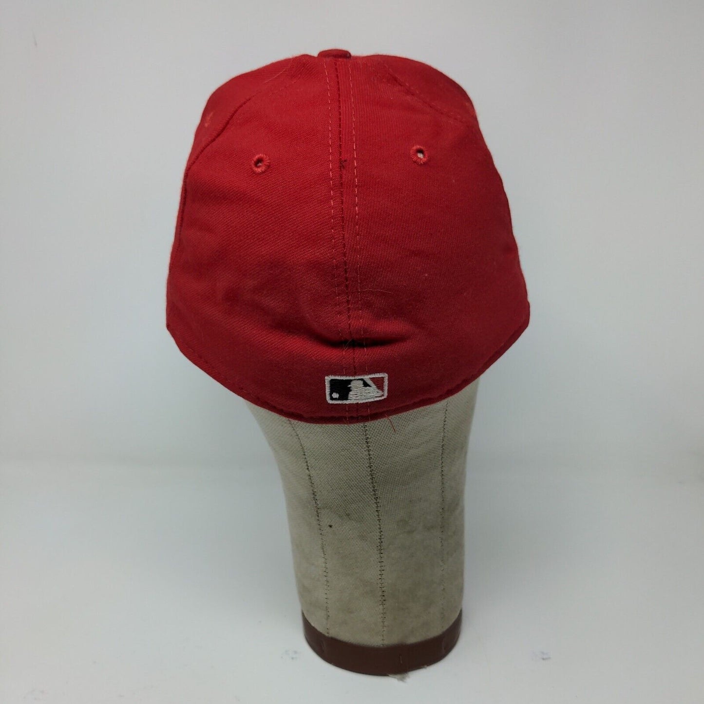 MLB New Era 59Fifty Hat Los Angeles Angels Red Baseball Hat SZ 7 5/8 USA MADE