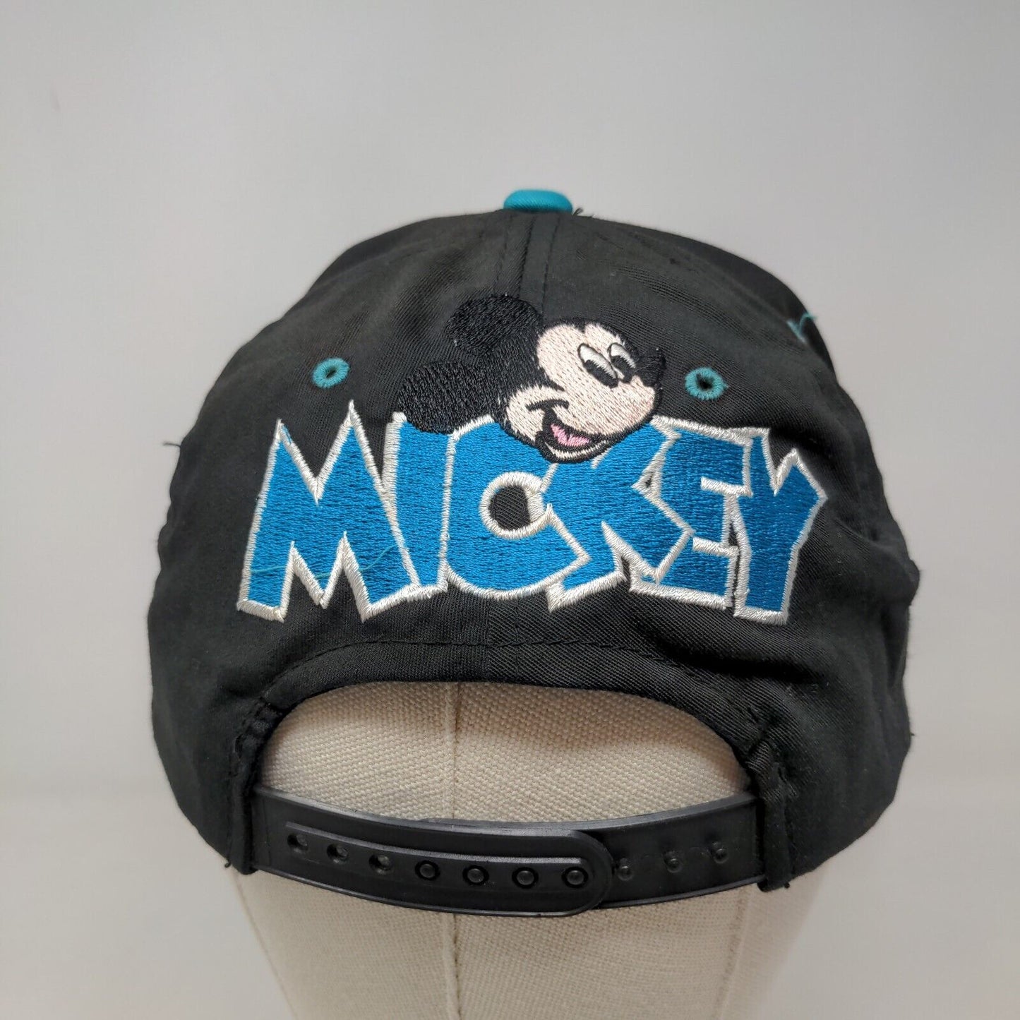 Mickey Unlimited Men's Snapback Hat Blue Black Adjustable Embroidered Logo