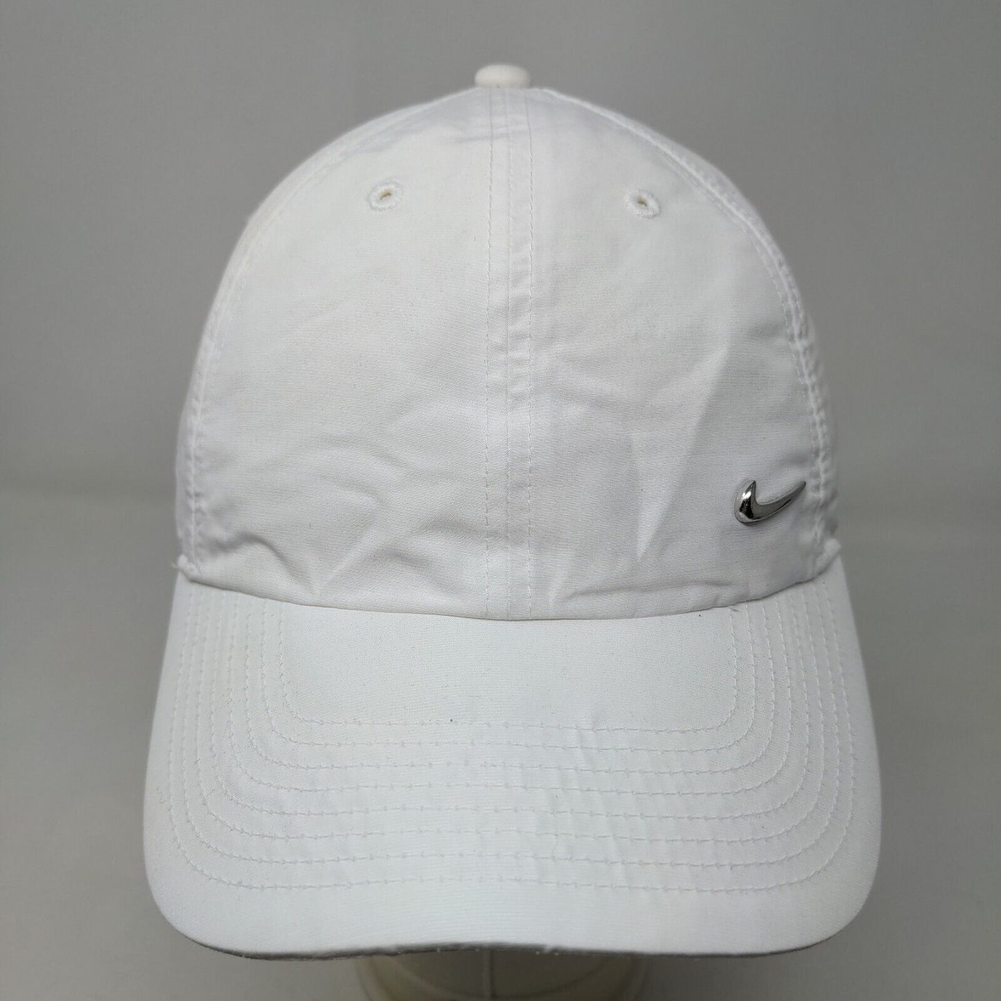 Nike S1ze Heritage 86 Men's Slideback Hat White OSFM 3D Logo PolyCotton