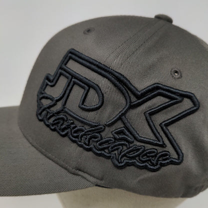 FlexFit JDK Hardscapes Fitted Hat Gray Size L-XL Embroidered Logo