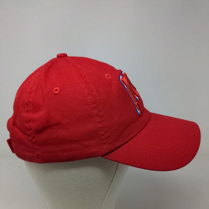 Unbranded Men's Strapback Hat Red Adjustable Embroidered Big MW Logo