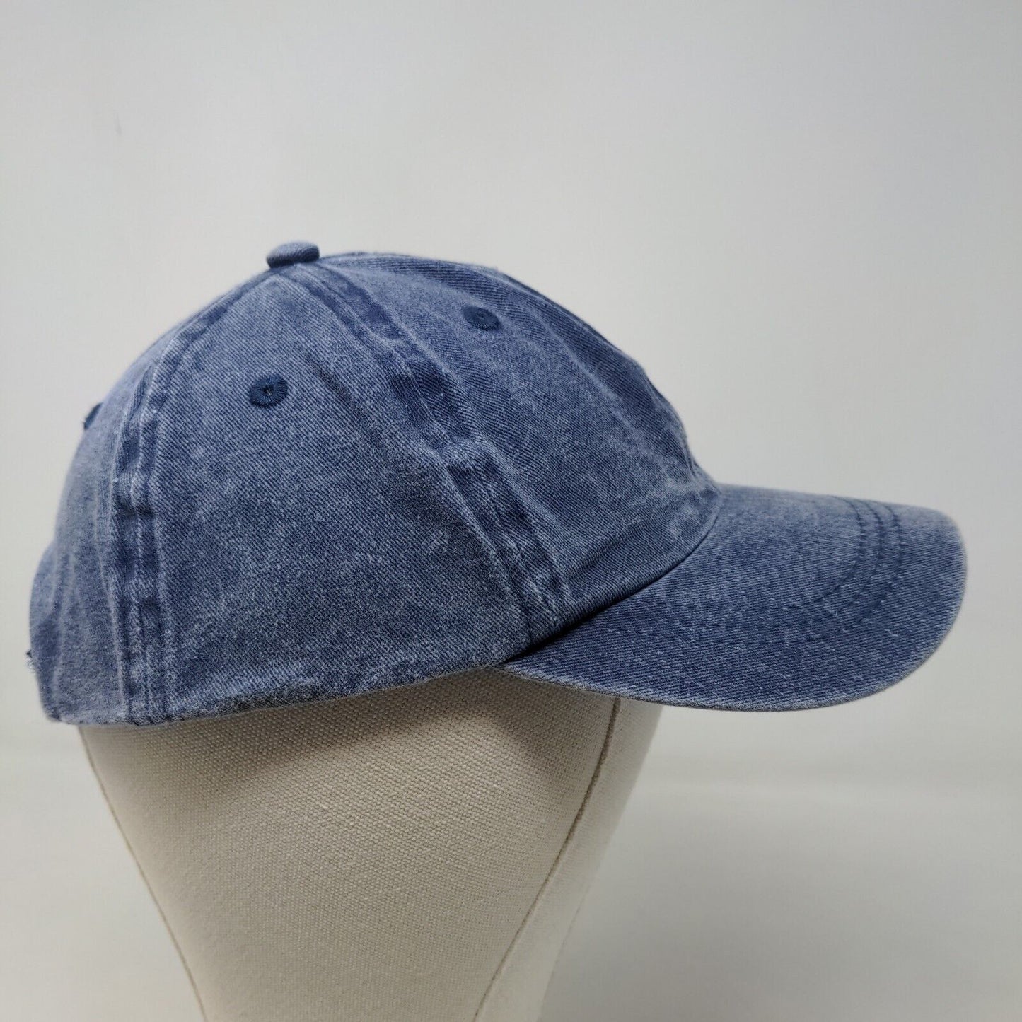 Unbranded Boy's Strapback Hat Blue OS Blank Vent Holes WM2904