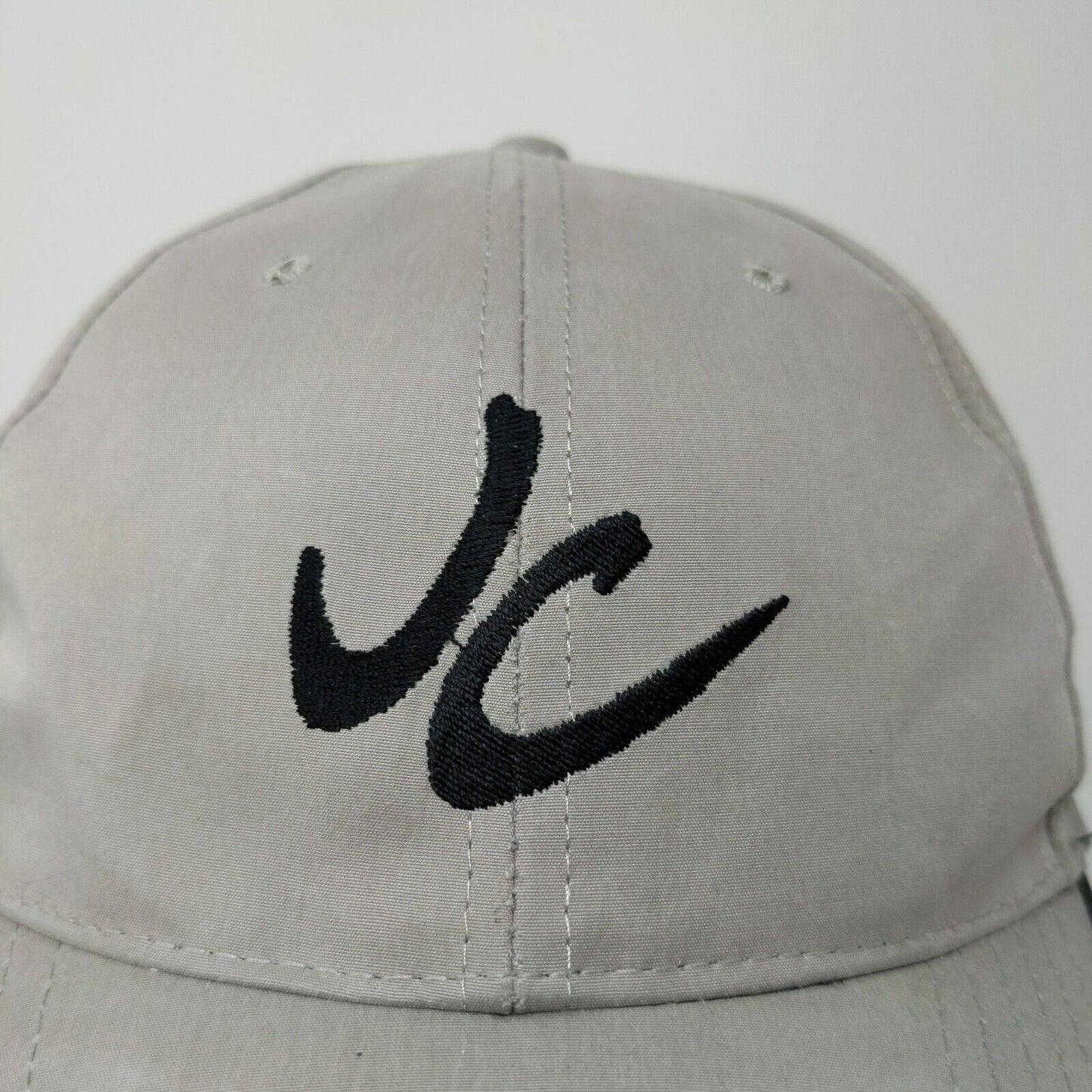 JC Pontoon Men's Slideback Hat Gray Adjustable Embroidered Logo