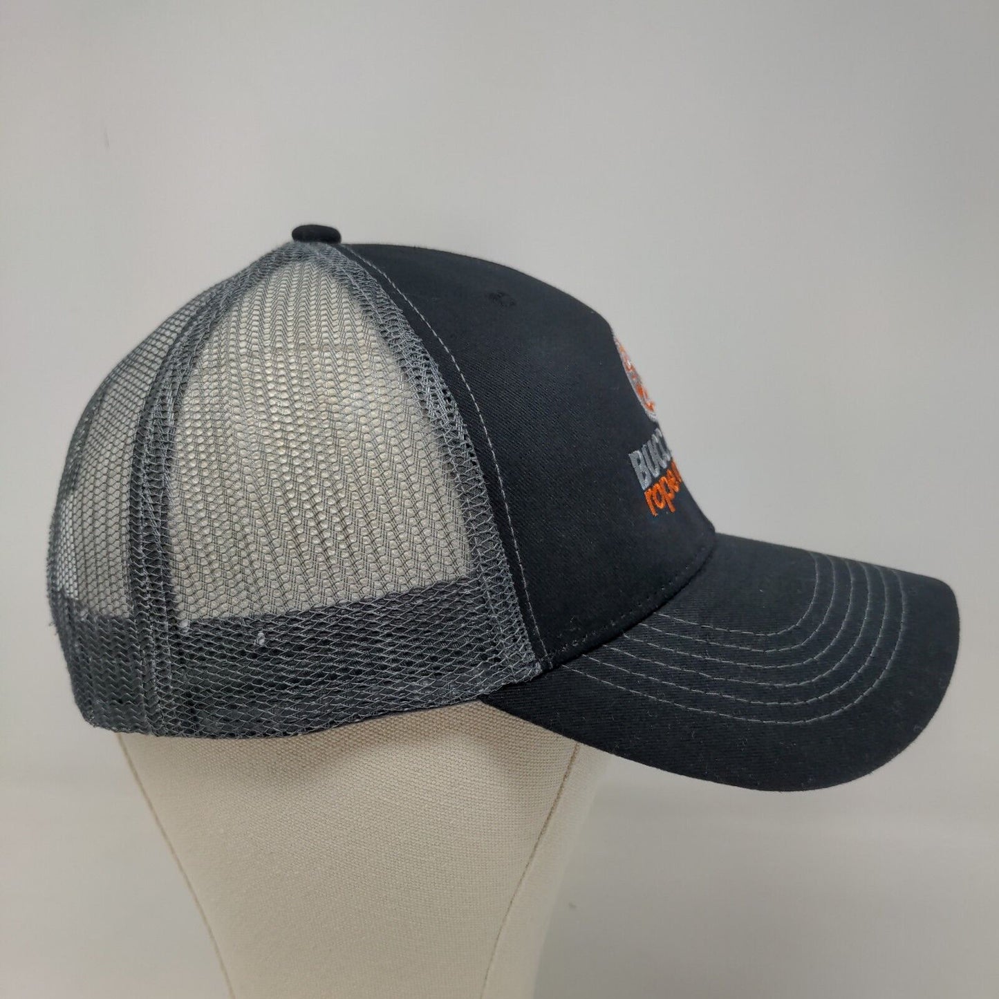 Hit Wear Men's Snapback Mesh Back Hat Black Size OSFM Embroidered Buccaneer Rope