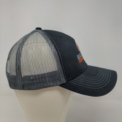 Hit Wear Men's Snapback Mesh Back Hat Black Size OSFM Embroidered Buccaneer Rope