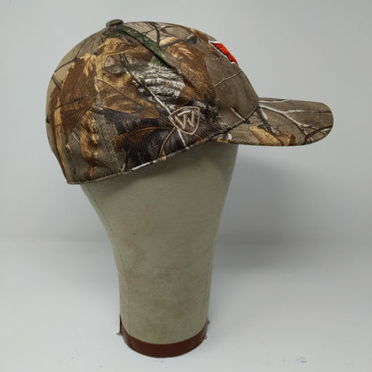 Illinois State Redbirds Camo Hat OSFA Brown Memory Fit Embroidered Logo