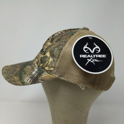 Kirby Risk Men's Camo Hat Strapback Mesh Back Green Brown OSFM W/Tags Realtree