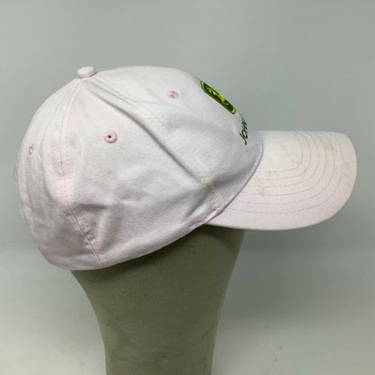 John Deere K Products Pink Hat Strapback Adjustable Embroidered Logo