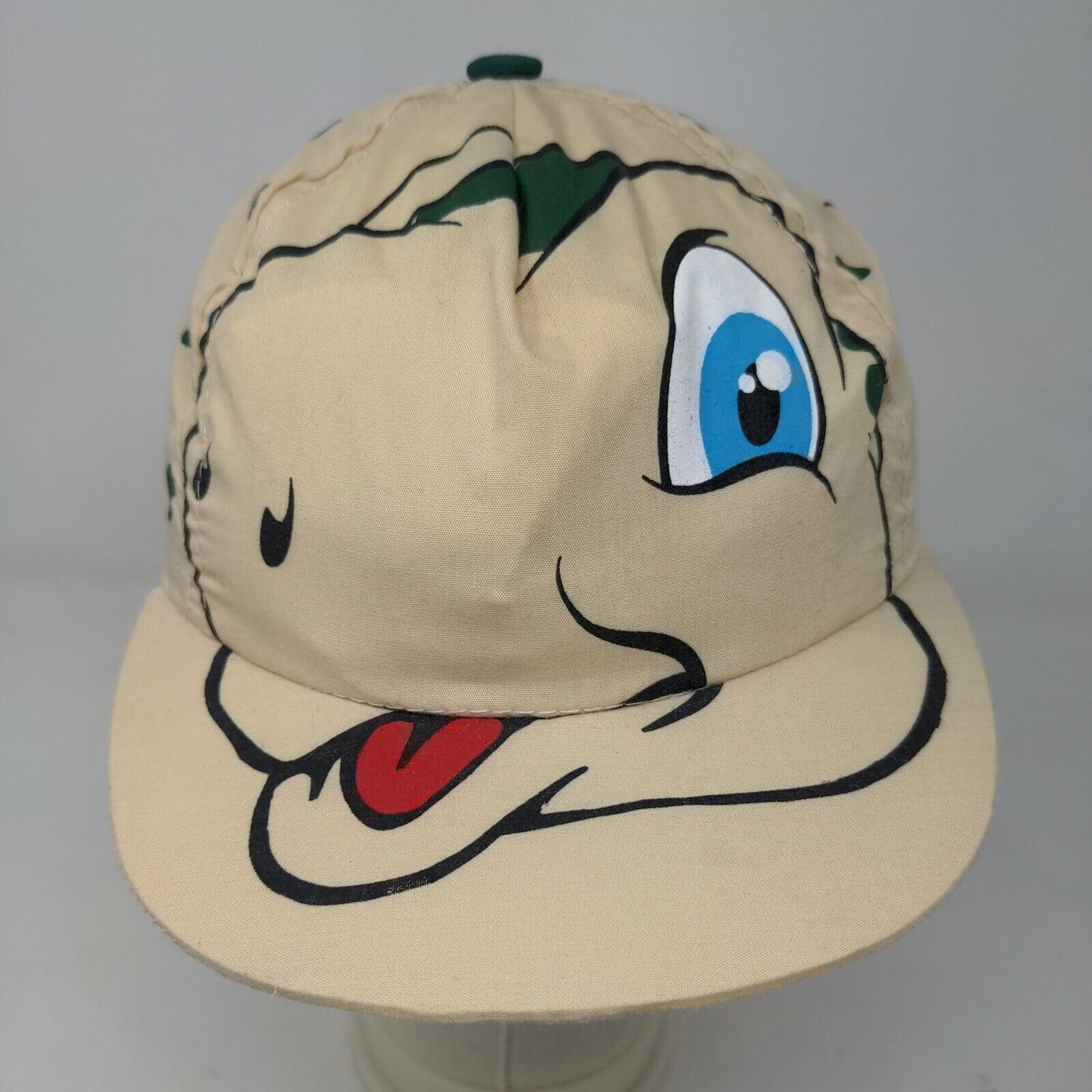 Riuland Boy's Strapback Hat Tan Adjustable Graphic Face Logo Spots