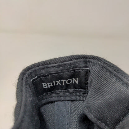 Brixton Men's Snapback Hat Black Adjustable Embroidered Big Logo
