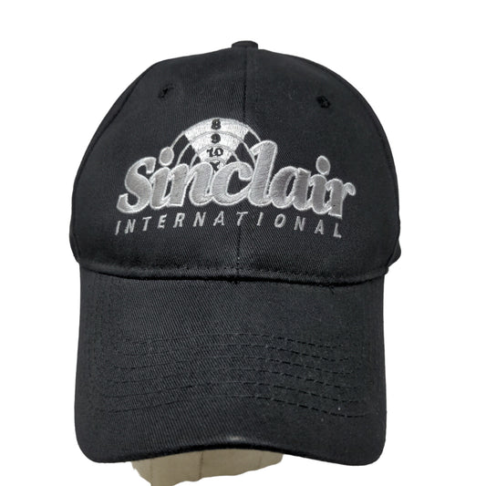 Sinclair International Men's Strapback Hat Black Adjustable Embroidered Logo