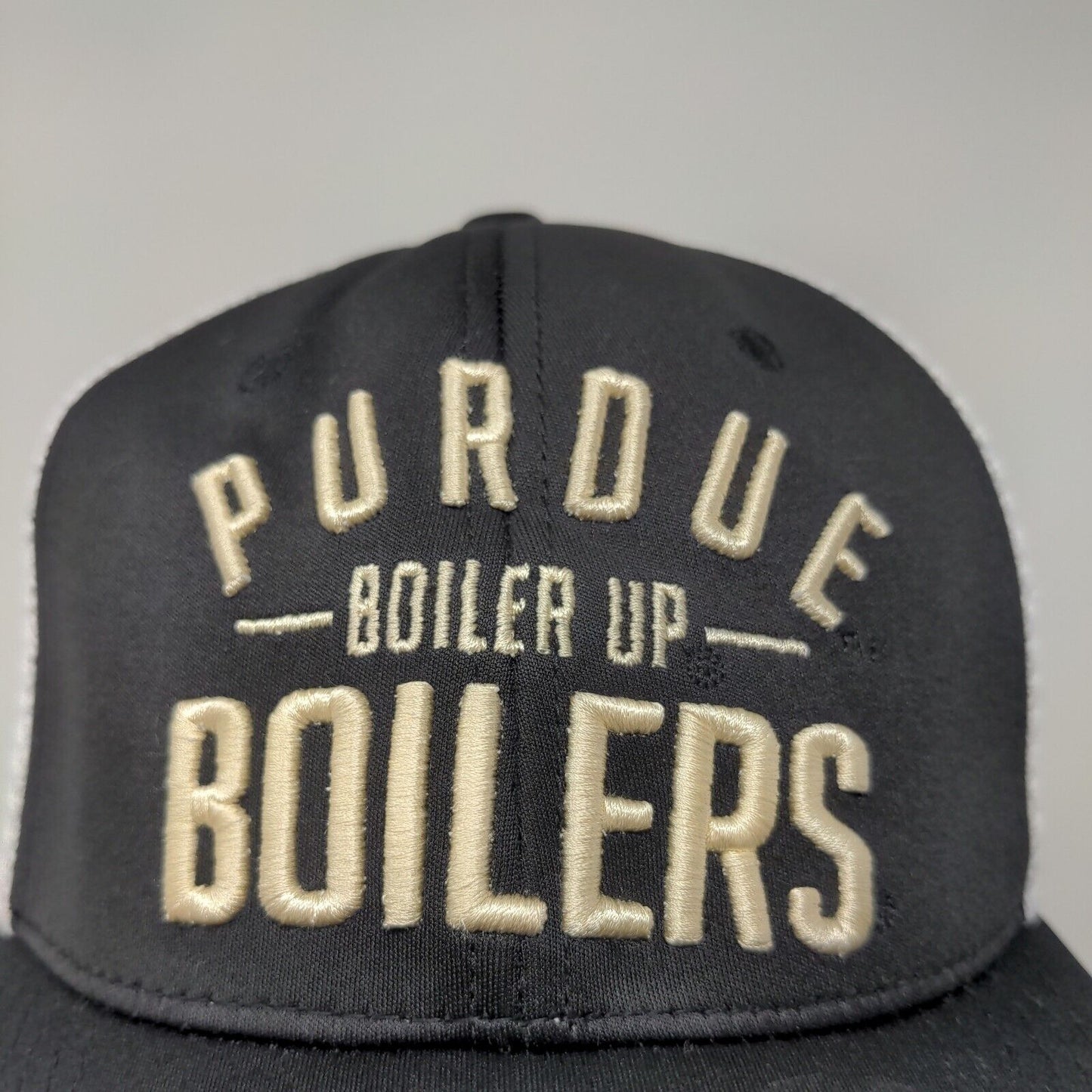 Top of the World Men's Snapback Mesh Back Purdue Boilermakers Hat Black White