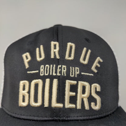 Top of the World Men's Snapback Mesh Back Purdue Boilermakers Hat Black White