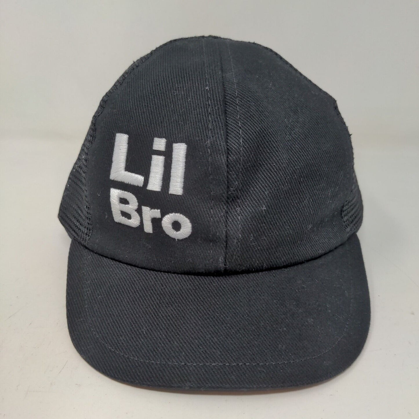 Unbranded Boy's Snapback Mesh Back Hat Black Size Toddler Embroidered Lil Bro