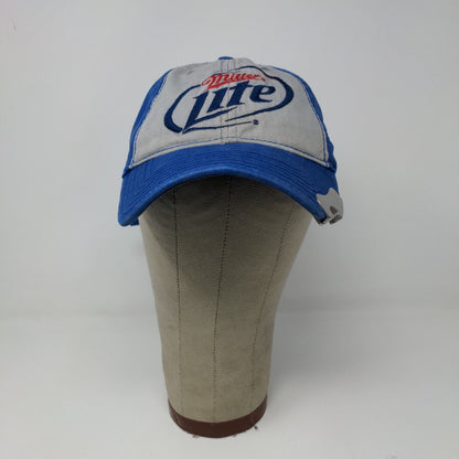 Miller Lite Beer Baseball Cap Blue Hat Bottle Opener Snapback MillerCoors OSFA