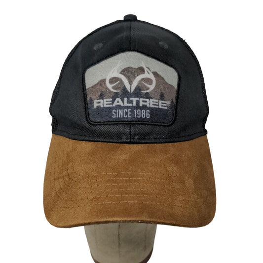 Realtree Since 1986 Trucker Mesh Back Snapback OSFM Hat with Suede Brim Logo