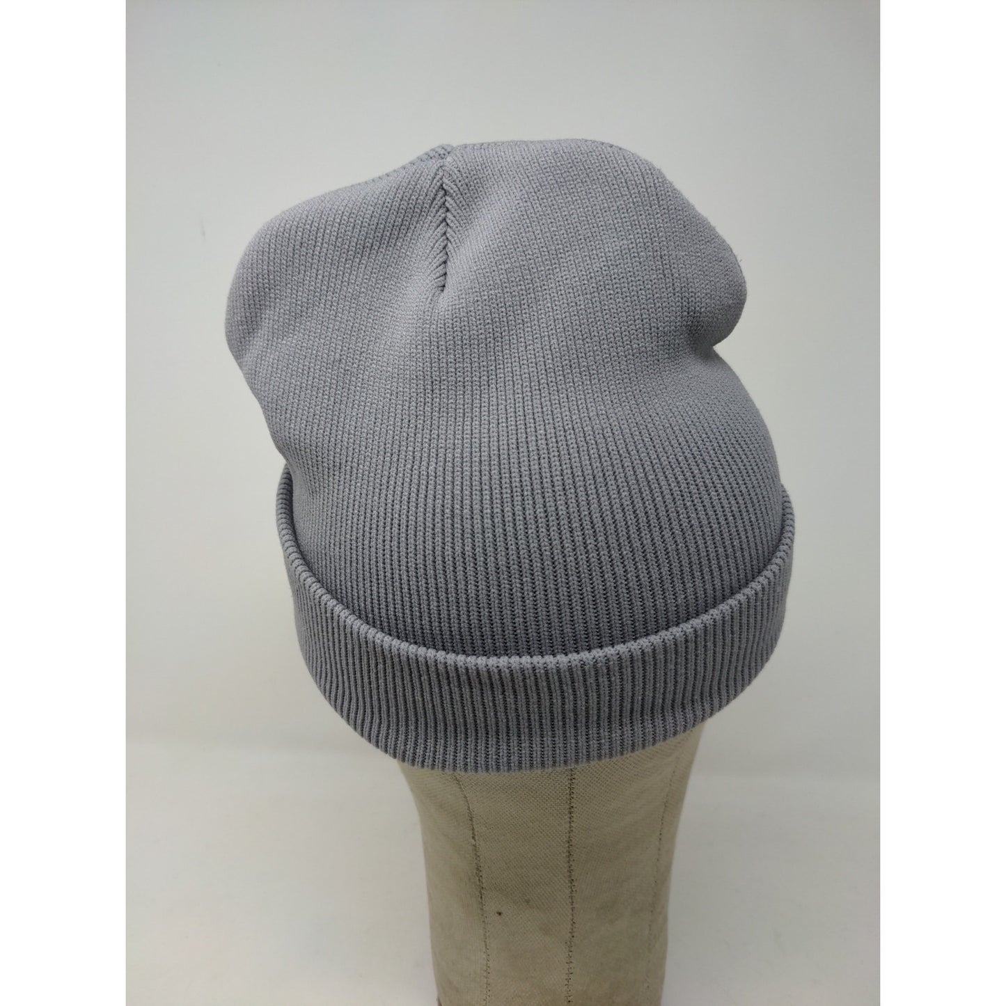 Indiana Beanie Hat Gray Embroidered Spell Out Logo Knit Soft