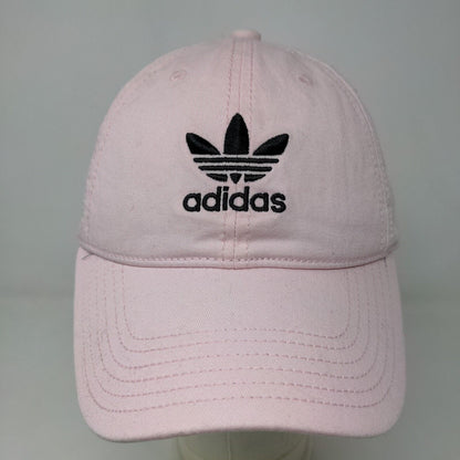 Adidas Women's Slideback Hat Pink Size OSFA Embroidered Trefoil Logo 100% Cotton