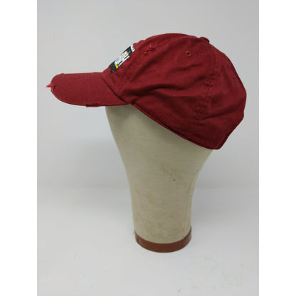 StupidLaBih Slideback Hat Embroidered Logo Kbethos Vintage Cap Red