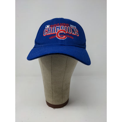 New Era 9Forty Strapback MLB 2016 World Series Champions Chicago Cubs Hat Blue