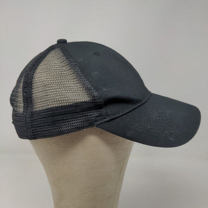 Unbranded Men's Strapback Mesh Back Hat Black OSFA Noodles Love Life Logo