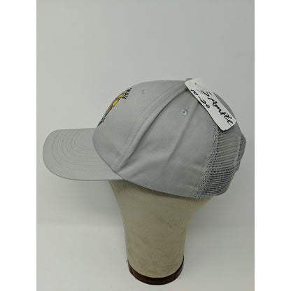 Rare SAMPLE Mens Aruba Way Golf Tournament Hat Gray Mesh Back Strapback