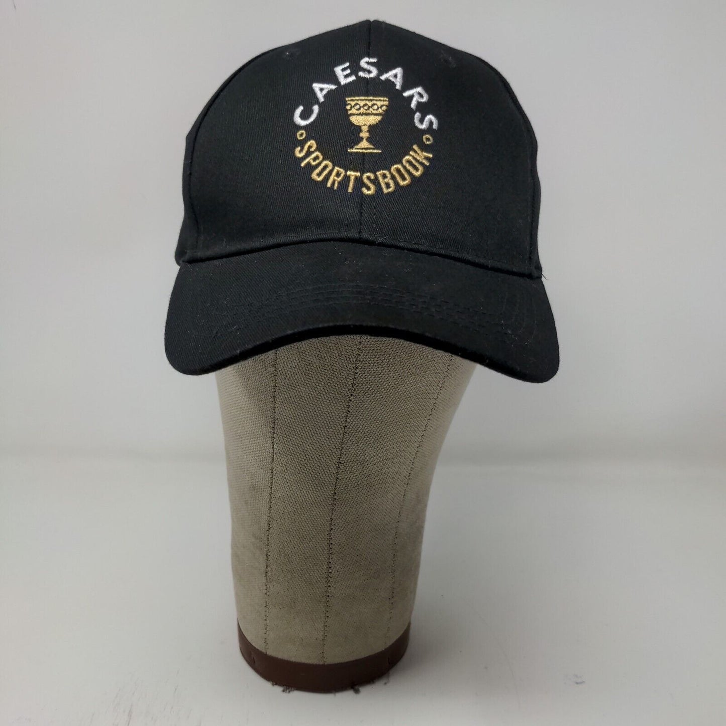 Caesars Sportsbook Snapback Hat Black Adjustable Embroidered Logo
