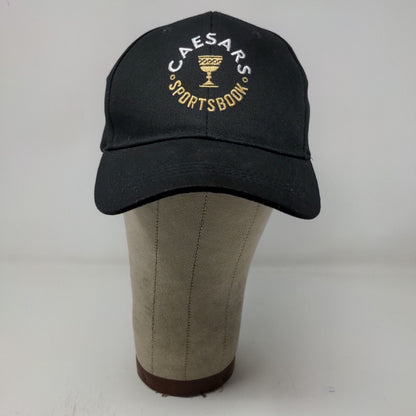 Caesars Sportsbook Snapback Hat Black Adjustable Embroidered Logo