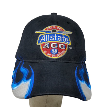 Main Gate Men's Allstate Brickyard 400 Strapback Hat Black 2007 Flames