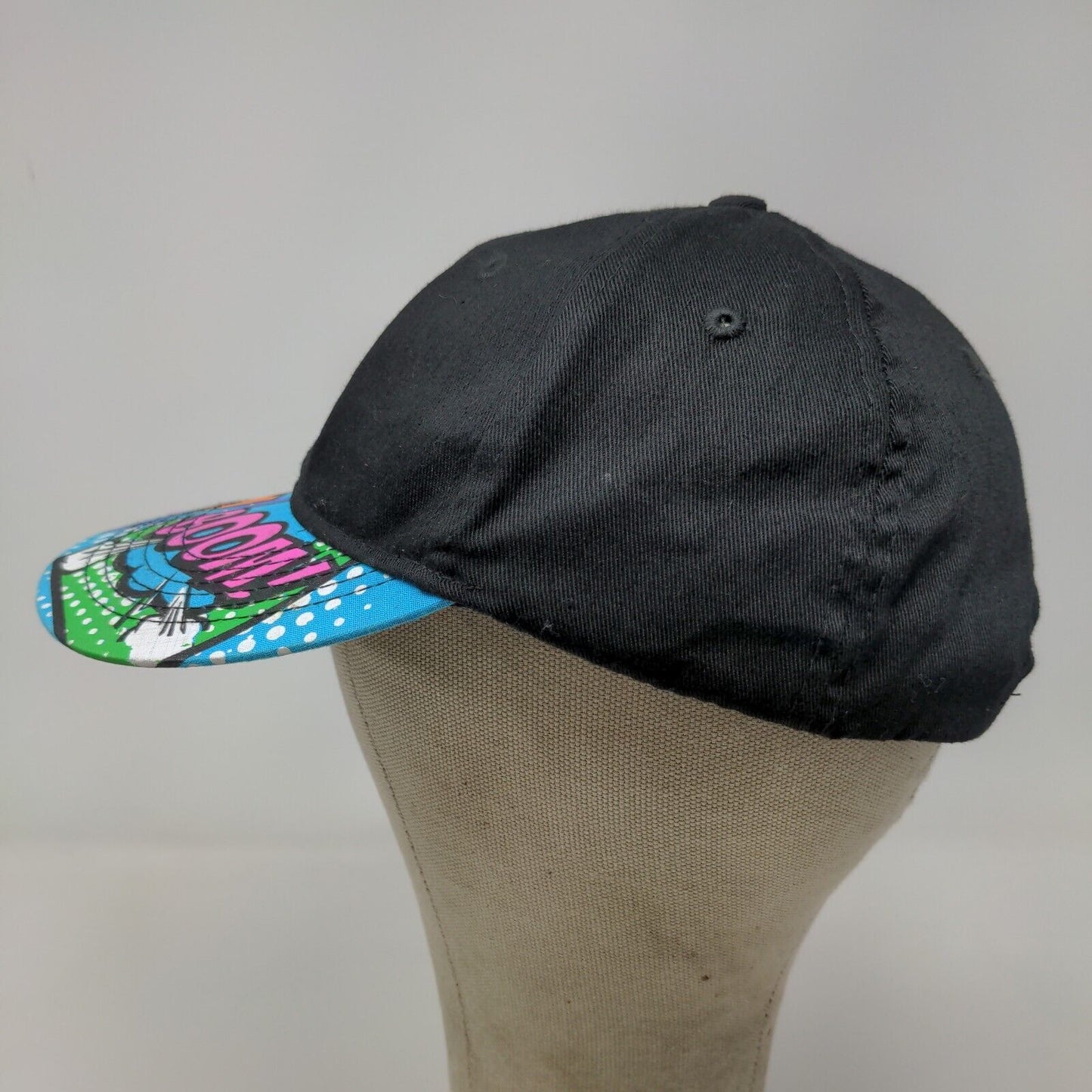 Sacred Crown Men's Snapback Hat Black OSFA Embroidered Bomb Logo Wham Boom