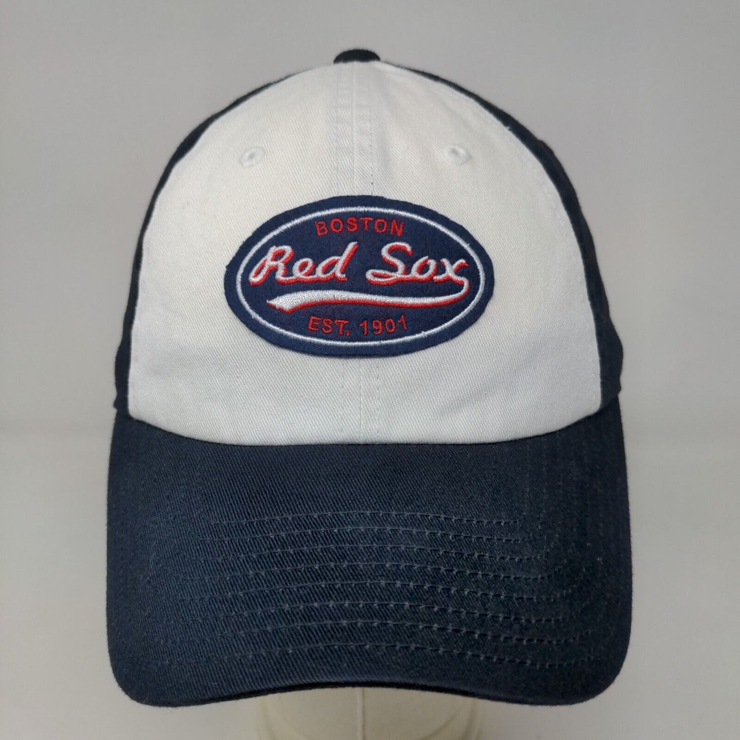 American Needle Men's Slideback Hat Blue Boston Red Sox MLB Logo Embroidered