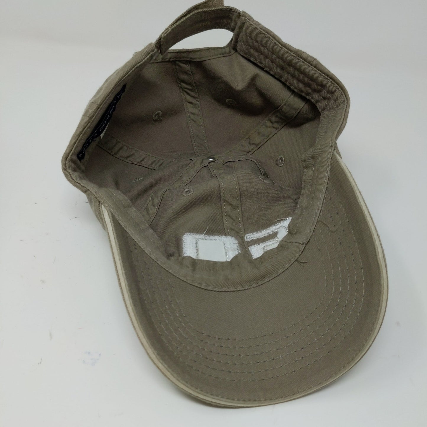 Port & Company Strapback GO Hat Embroidered Spell Out Logo Gray