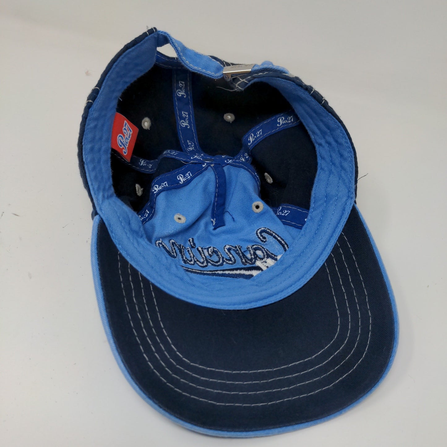 Cancun 74 Riviera Maya Slideback Hat Blue Embroidered Logo One Size Blue