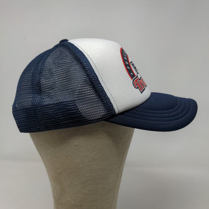Functional 45 Men's Snapback Mesh Back Hat Blue White Size OS